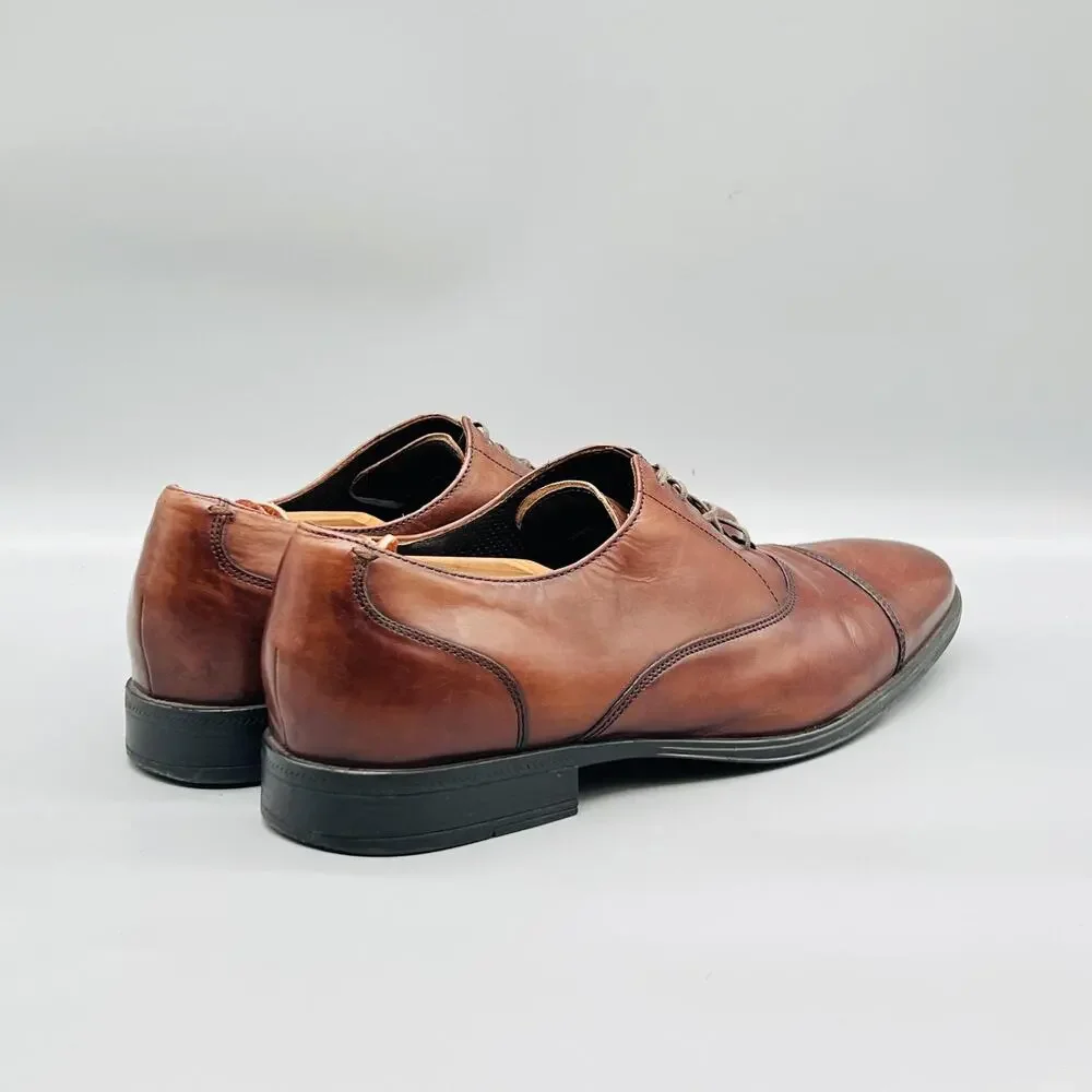Cole Haan Shoes Mens 11 Brown Leather Vtg Air Cap Toe Oxford Dress Lace Up